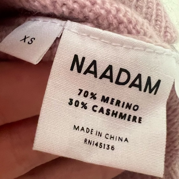NWOT NAADAM Zayaa Cable Knit Wool & Cashmere Sweater - Picture 7 of 8